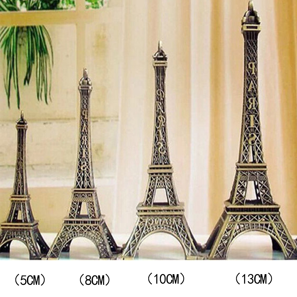DS 32cm DISTINCTIVE STYLE Eiffel Tower Model Eiffel Tower Metallic Statue Eiffel Tower Figurine for Souvenirs