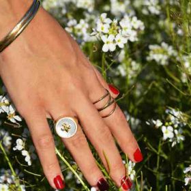 rings and flowers