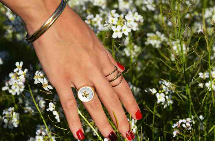 rings and flowers